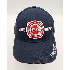 RAPID DOMINANCE FIREFIGHTER HAT BLUE ADJUSTABLE SNAP BACK NEW
